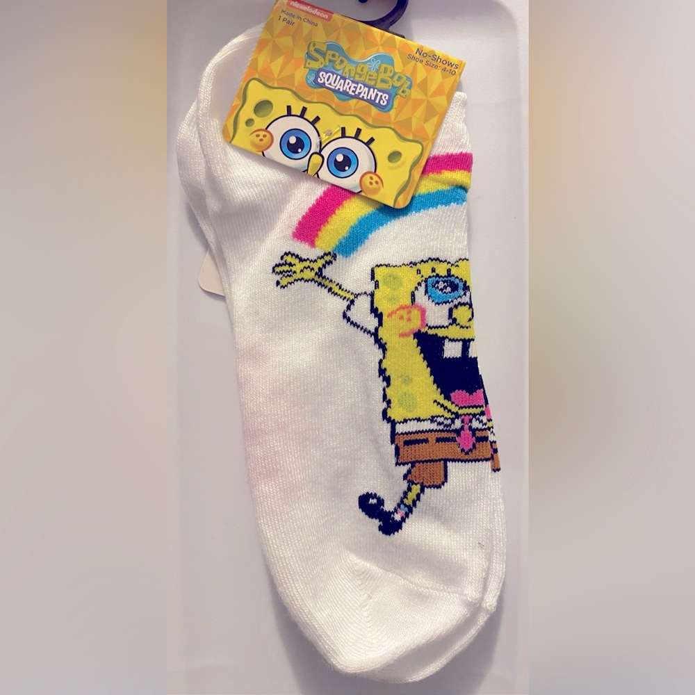 Fun Novelty Socks Featuring Tv Favorite “SpongeBob”